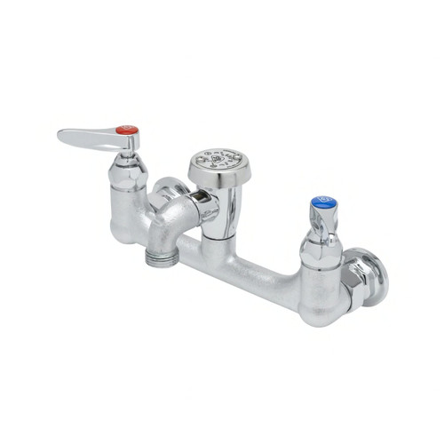 Faucet Service Sink Chrome Plated Brass 8 IN O.C Vacuum Breaker Pail Hook 1/Each
