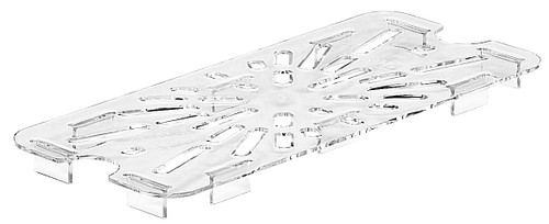 Camwear® Shelf Drain 1/3 Clear 1/Each