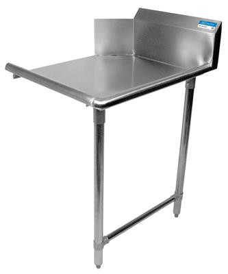 Dishtable 48 IN Stainless Steel Clean Left-To-Right Operation 10 IN H Backsplash 1/Each
