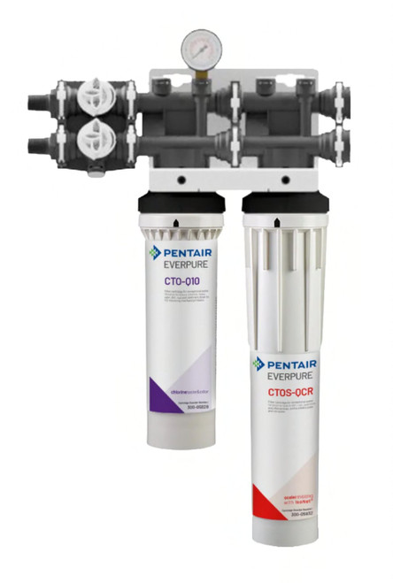 Water Treatment System Dual-Cartridge With (2) Qwik-Twist Castridges 1/Each