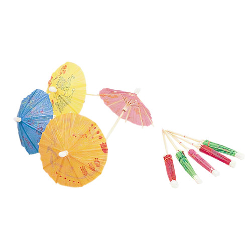 Poly King® Parasol Pick 144 Count/Pack 10 Packs/Case