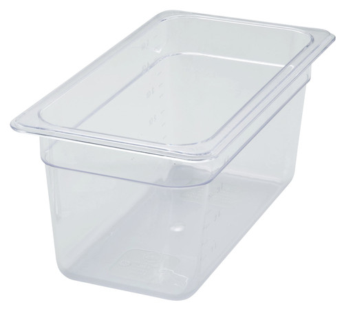 Food Pan 1/3 Size 12.75X7.38X13.88 IN Clear Rectangle PC 6IN Deep 1/Each