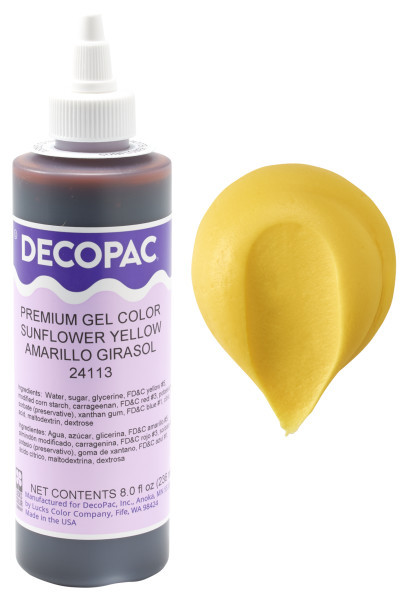 Gel Color 8 OZ Sunflower 1/Jr