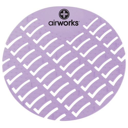 AirWorks® Urinal Screen Clean Cotton Light Purple EVA 10 Count/Box 6 Box/Case 60 Count/Case