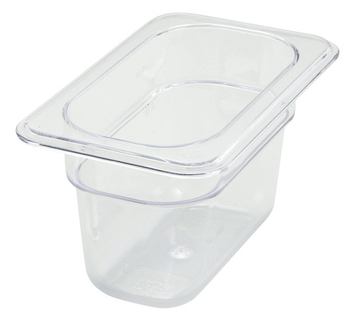 Food Pan 1/9 Size 6.9375X4.25X4 IN Rectangle Plastic 1/Each