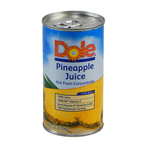 Pineapple Juice 6 OZ 48/Case