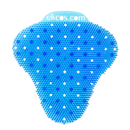 Ekcos Urinal Screen Fresh Scent Blue Plastic RTU Anti-Splash 12/Box