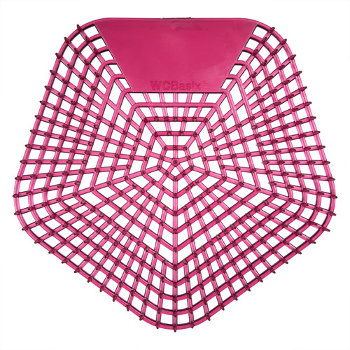 WCBasix Urinal Screen Apple Cinnamon Red EVA 6.75X6.5X0.75 IN 30-Day Air Care System 10/Case