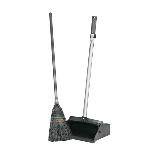 Lobby Dust Pan 32 IN Black 1/Each