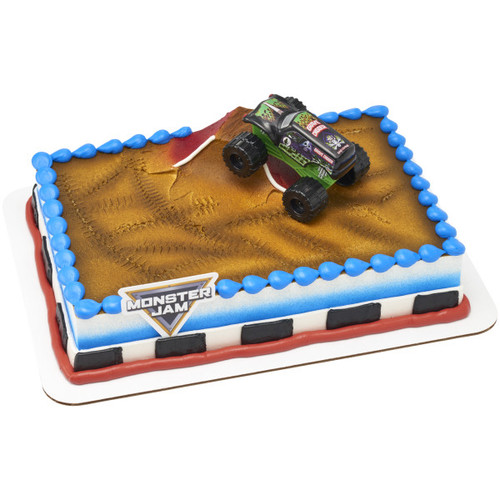 Cake Topper Plastic Multicolor Monster Jam Full Throttle Fun 1/Each