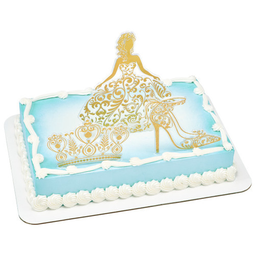 Cake Decorating Layon Gold Quinceanera 1/Each