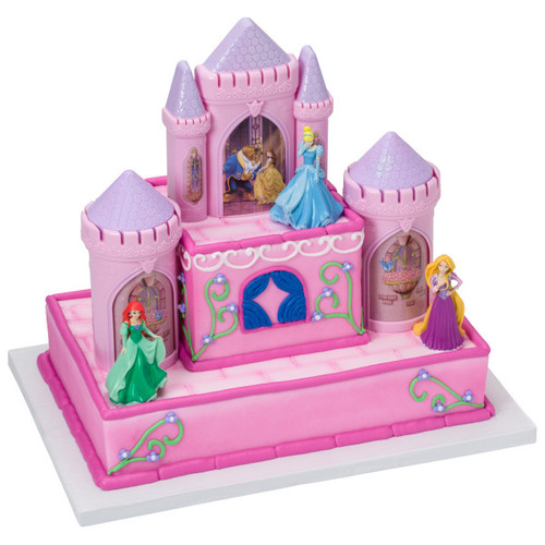 Cake Decoration Plastic Multicolor Signature Disney Princess Happily Ever 3/Set