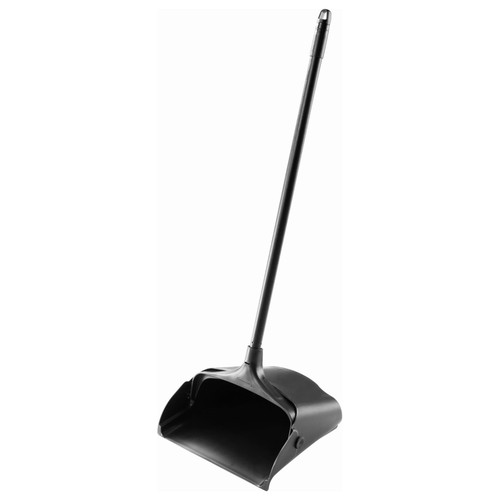 Executive Series™ Lobby Pro® Lobby Dust Pan 12.8X11.3X5 IN Black Plastic Metal Vinyl Rear Wheels 1/Each