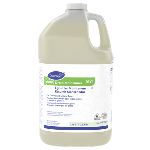 Suma® Odorless Drain Maintainer 1 GAL Neutral Liquid RTU Kosher 4/Case