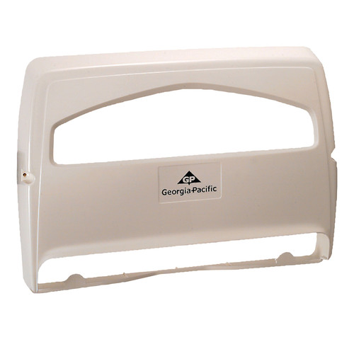 Safe-T-Gard® Toilet Seat Cover Dispenser 11.75X2.5X11.75 IN White 1/2 Fold Hygienic Durable Touchless 1/Each