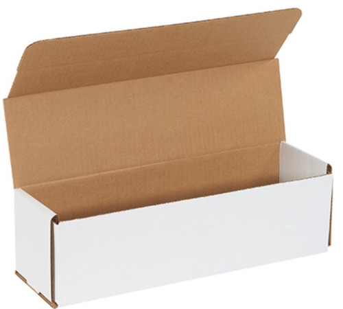 Mailer 14X4X4 IN White Corrugated Cardboard 50 Count/Bundle