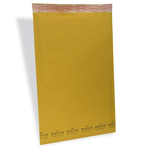 Eco-Lite Bubble Mailer 10.5X16 IN Kraft Paper LDPE 100/Case