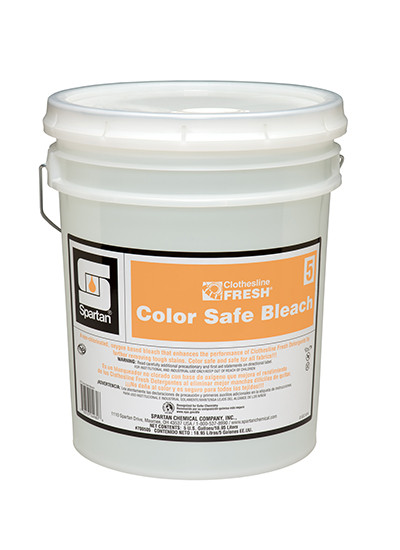 Clothesline Fresh® Color Safe Bleach 5 Mild Scent 5 GAL Mild Acid RTU Non-Chlorinated 1/Pail