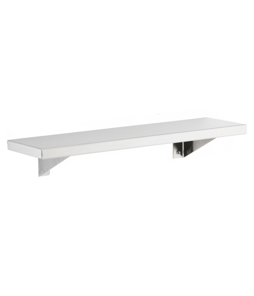 Utility Shelf 18X6 IN Stainless Steel Surface Mount Satin 1/Each