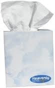 Heavenly Soft Facial Tissue 2PLY Tissue Paper White Cube Box 90 Sheets/Pack 48 Packs/Case