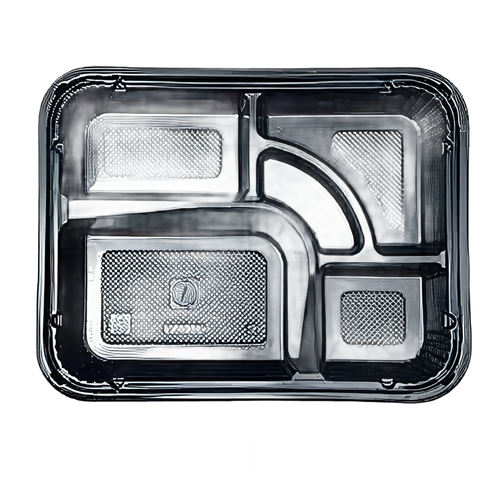 Bento Box Base & Lid Combo 5 Compartment 200/Case