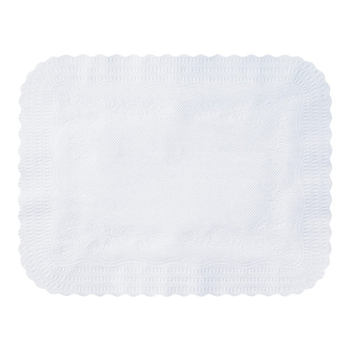 Tray Cover 14X19.125 IN White Paper Scalloped 1000/Case