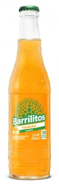 Barrilitos® Mandarin Mexican Soda 12 FLOZ 24/Case