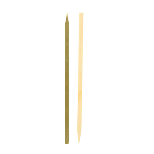 Food Skewer Flat Pick 7 IN Bamboo Assorted Brown 500 Count/Pack 6 Packs/Case 3000 Count/Case