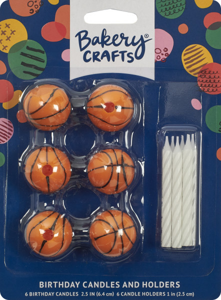 Candle 2.15X0.2X0.25 IN Basketball 6/Each