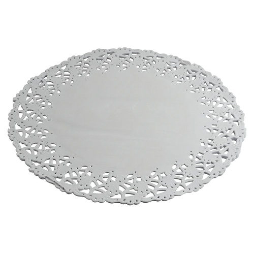 Doily 10 IN Paper White Lace Round 500/Box