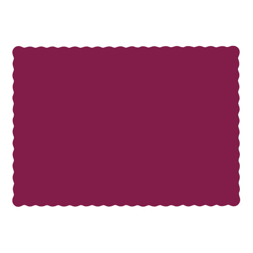 Placemat 10X14 IN Burgundy Paper 1000/Case