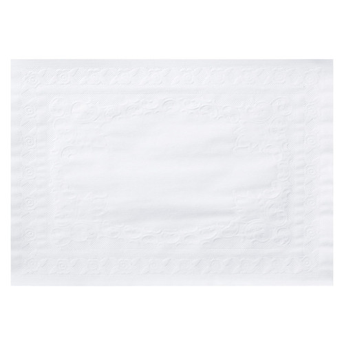 Placemat 10X14 IN White Paper Embossed 1000/Case