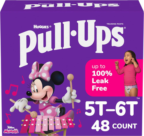 Huggies® Pull-Ups® Girls Training Pants 5T-6T 46-60 LB Cloth 48/Case
