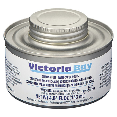 Victoria Bay Chafing Fuel 4-HR With Twist Cap With Wick 24/Case