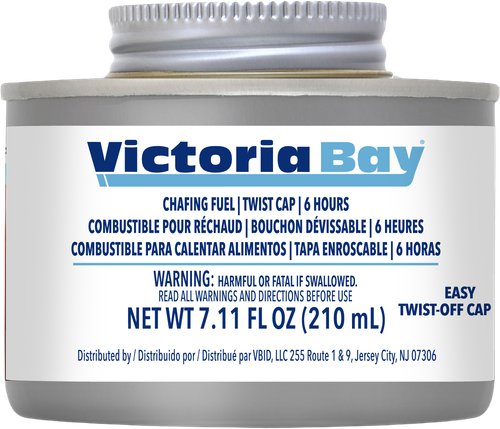 Victoria Bay Chafing Fuel 6-Hour With Twist Cap 24/Case