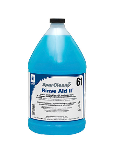 SparClean® Rinse Aid II 61 Mild Scent 1 GAL Acidic 4/Case