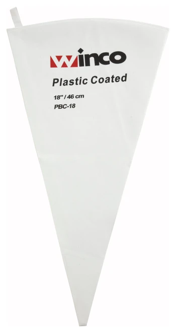 Piping & Pastry Bag 18 IN Cotton Clear Plastic Coated 1/Each