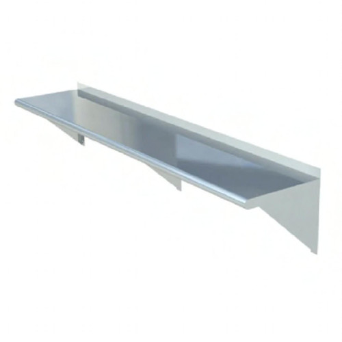 Steel Shelf 16X48 IN Stainless Steel Wall Mounted 1.5IN Up Turn 1/Each