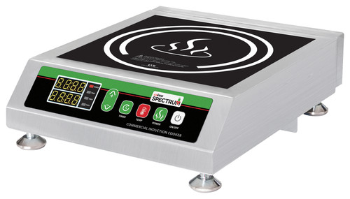 Induction Cooktop 21.0625X18X8.1875 IN Stainless Steel 120V 15Amp Digital Countertop 1/Each