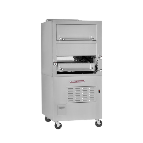 Broiler Stainless Steel Gas Single Deck With Warming Oven 104,000 BTU 1/Each