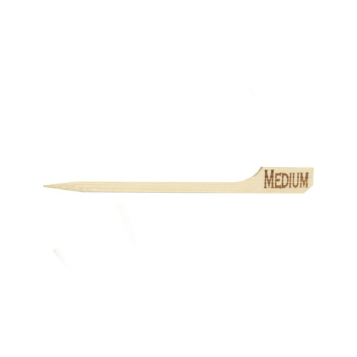 Medium Steak Marker 3.5 IN Bamboo Natural 100 Count/Pack 10 Packs/Case 1000 Count/Case