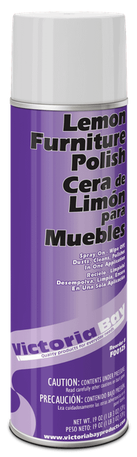 Victoria Bay Lemon Furniture Polish 19 OZ Aerosol 12/Case