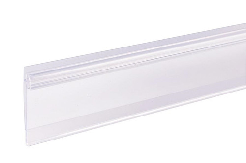 Data Strip® SuperGrip® Shelf Label Holder 47.68X1.25 IN White 50/Case