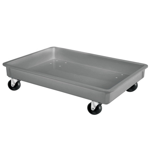Container Dolly Gray Rectangle Fiberglass Stackable 1/Each