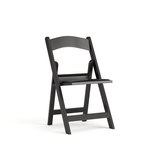 Hercules Folding Chair 800 LB Black Resin Vinyl 1/Each
