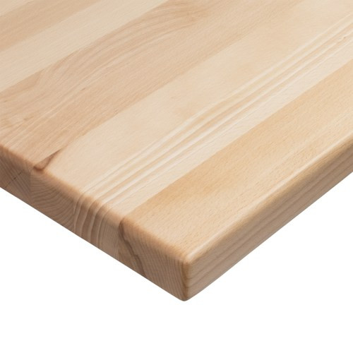 Tabletop 24X30 IN White Beech 1.5IN Thick UV Finish 1/Each