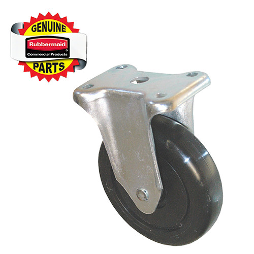Rigid Caster 5 IN Black Metal Fits 4611, 4614, 4616, 4618, 4619 & 4716 1/Each