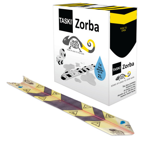 TASKI Zorba® Leak Lizard Absorbent Control Strip Polymer Cellulose 1/Roll