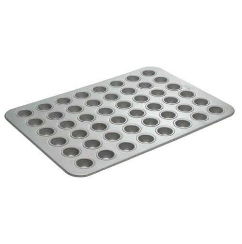 Mini Muffin Pan 48 Compartment Aluminized Steel 26GA Glazed Heavy Duty Non-Stick 1/Each