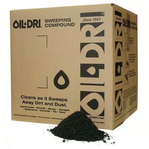 Mighty Sweep Sweeping Compound 50 LB Green Oil-Based With Sand Grit 1/Case